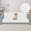 Foxdecor Couch Cover Sofa Covers Washable, Dog Bed Cover Couch Covers for 3 Cushion Couch Sofa Pet Friendly, Dog Couch Cover Furniture Covers for Pets.(White 58x82 inch)
