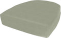 Cushion Source Rounded Back Seat Cushion, 19.5" x 20" x 5" deep Indoor and Outdoor Durable seat Cushion Made with Fade Resistant Sunbrella Fabric, Hidden Zipper, Sunbrella Canvas Seasalt