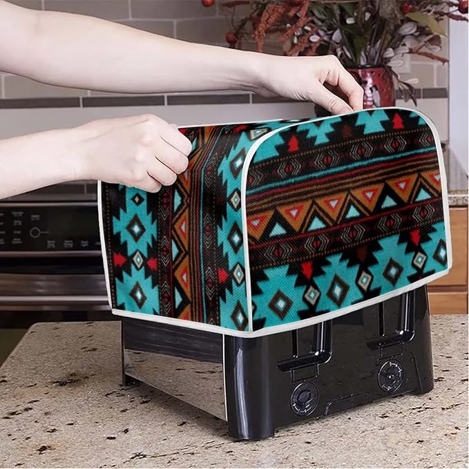ZFRXIGN Tribal Aztec Toaster Cover 2 Slice Small Kitchen Appliance Cover Reusable Toaster Bag Microwave Oven Dust Cover Home Decorative Accessories Boho Southwestern