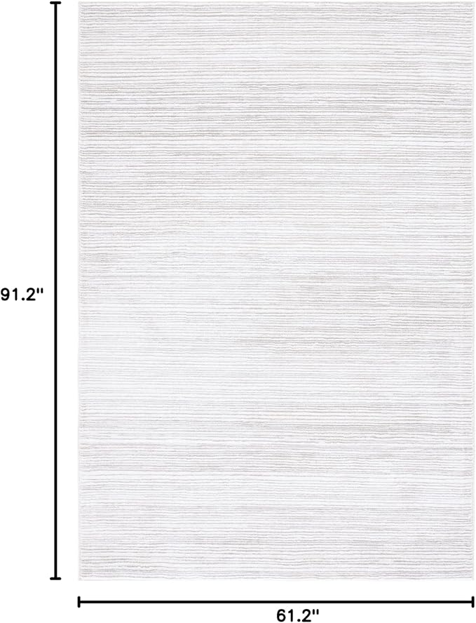 SAFAVIEH Vision Collection Area Rug - 5'1" x 7'6", Ivory & Grey, Modern Ombre Design, Non-Shedding & Easy to Clean, Ideal for Living Room, Bedroom, Dining Space (VSN606K)