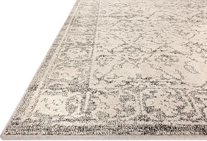 Loloi Magnolia Home by Joanna Gaines Gigi Collection GIG-02 Ivory/Stone 2'-7" x 4' Accent Rug
