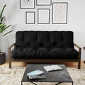 Royal Sleep Products by The Futon Factory 6 inch Memory Foam Futon Mattress - Solid Black Cover - Full Size - CertiPUR Certified Foams - Made in USA - (Frame not Included)