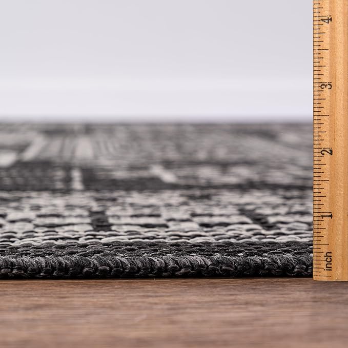 Keen Home Design Terrace Outdoor Throw Rug - 3x5 Washable Indoor/Outdoor Rug for Patio, Kitchen, Balcony, Beach, Garden, Deck and Porch, Size: 3'x5'