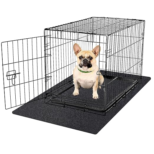 Kennel Pad Dog Crate Mat Liner, Absorbs Urine, Waterproof, Non-Slip, Washable Puppy Pee Pad for Kennel Training - Under Pet Cage to Protect Floors, Thin Cut to Fit Design (42" x 28" - 1 Pack )