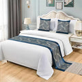 Bed Runner for Guest Room，Luxury Bed Runner，Wedding Bed Runner，Embroidered Bed Runner，Breathable Washable，Hotel Decor，Bed Decorations ，for Home Hotel Decorations(G,50 * 180cm)