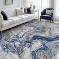 6x9 Area Rugs for Living Room, Modern Abstract Rug for Bedroom, Contemporary Machine Washable Rug, Large Stain Resistant Carpet for Dining Room Playroom Home Office, Pet & Kids Friendly