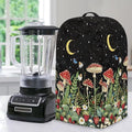 Mushroom Leaf Print Drawstring Blender Dust Cover for Kitchen Small Appliance Decor, Anti Fingerprint Oil-proof Dust Proof Stand Mixer Cover Juicer Cover Soy Milk Machine Covers for Gift