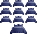 IR Imperial Rooms Twin Quilt Bedding Set (68” x 86”) - Bulk Pack of 10 Wholesale for Hotels, Guest Bedroom & Airbnbs - Lightweight Microfiber Reversible Embossed Quilts Bedspreads (Navy)