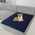 Foxdecor Couch Cover Sofa Covers Washable, Dog Bed Cover Couch Covers for 3 Cushion Couch Sofa Pet Friendly, Dog Couch Cover Furniture Covers for Pets.(Dark Blue 40x50 inch)