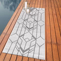 Keen Home Design Terrace Outdoor Runner Rug - 2x10 Washable Indoor/Outdoor Rug for Patio, Kitchen, Balcony, Beach, Garden, Deck and Porch, Size: 2'2"x9'11"