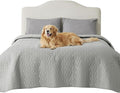 Bedsure 100% Waterproof Bed Cover for Dogs Washable - Non Slip Waterproof Dog Blanket for Bed, Lightweight Furniture Protector Durable for Pet Cat Puppy with Non-Slip Bottom, Grey, 82x102IN