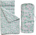 Toddler Nap Mat with Removable Pillow,Ultra Soft Slumber Bags for Girls,Kids Sleeping Bags with Roll Up Design, Perfect for Preschool,Daycare,Kindergarten
