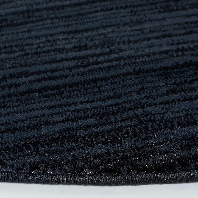 SAFAVIEH Vision Collection Area Rug - 10' Round, Black, Modern Ombre Design, Non-Shedding & Easy to Clean, Ideal for Living Room, Bedroom, Dining Space (VSN606Z)