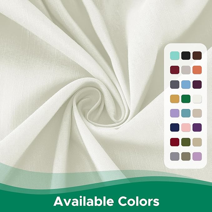 Biscaynebay Wrap Around Bed Skirts for Full & Full XL Beds 19" Long Drop, Ivory Adjustable Elastic Dust Ruffles Easy Fit Wrinkle & Fade Resistant Silky Luxurious Fabric Solid Machine Washable