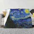 Starry Night Soft Blanket All Season Fuzzy Throw Warm Lightweight Blanket Flannel Blankets Fleece Throws for Bed Sofa Couch Travel Home Living Room Decor 60"x50"