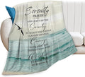 Serenity Prayer Blanket Christian Gifts for Women & Men Religious Throw Blanket Christian Blanket Bible Verse Blanket for Kids Adults Soft Warm Cozy Fleece Blanket for Couch Sofa Bed 60"x80"