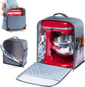 BAGSPRITE Stand Mixer Cover with Appliance Sliders Base Compatible with KitchenAid Mixer-Storage Bag for 6/7/8 Quart with Pockets for Kitchen Aid Accessories and Attachments