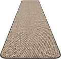 House, Home and More Skid-Resistant Carpet Runner - Black Ripple - 6 Feet X 36 Inches