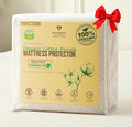 Crib Organic Cotton Percale Mattress Pad Protector – OCS Blended & Oeko-TEX Certified – Waterproof Breathable – Naturally Cool – Soft Natural Comfort
