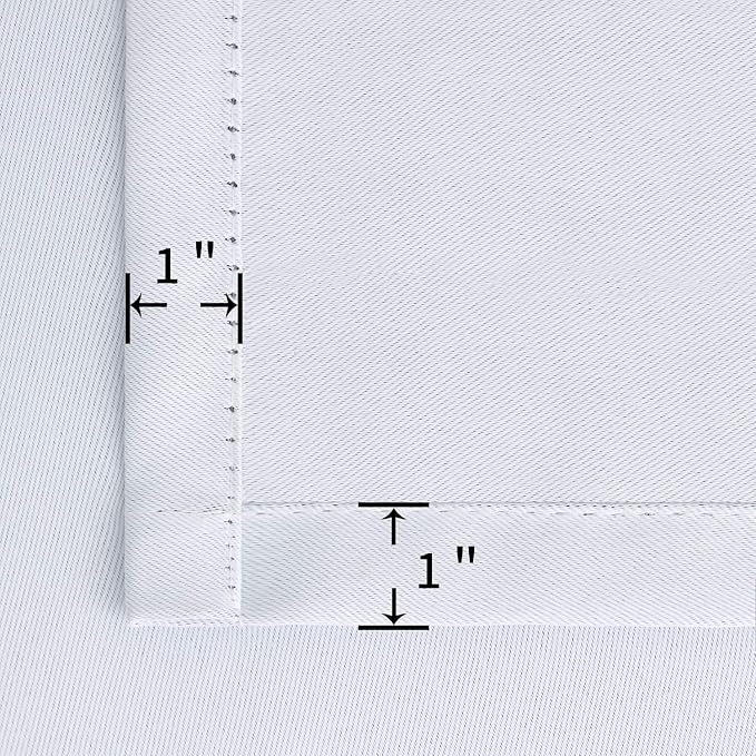 BGment Short Curtains for Kitchen Window Over Sink - Rod Pocket Room Darkening Drapes Thermal Insulated for Bathroom Cafe Window, Greyish White, 34 x 45 Inch, 2 Panels