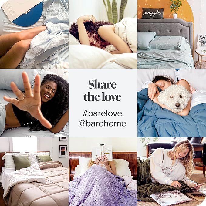 Bare Home Flannel Fitted Bottom Sheet 100% Cotton, Velvety Soft Heavyweight - Double Brushed Flannel - Deep Pocket (Queen, Grey)