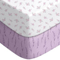 Baby Crib Sheets for Boys Girls Neutral, 2 Pack Crib Mattress Sheet for Standard Crib and Toddler Mattress, Super Soft Breathable Fitted Crib Sheet, 52" x 28"