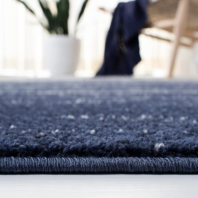 SAFAVIEH Adirondack Collection Runner Rug - 2'6" x 6', Navy & Ivory, Modern Ombre Design, Non Shedding & Easy to Clean, Ideal for Hallway, Foyer, Kitchen, Entryway, Bedroom (ADR113N)