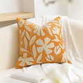 BlissBlush Fall Throw Pillow Cover 20x20, Yellow Mustard Soft Velvet Floral Decorative Accent Throw Pillowcase, Tufted Farmhouse Textured Pillowcase for Couch Sofa Bed Living Room Home Décor
