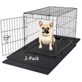 Kennel Pad Dog Crate Mat Liner, Absorbs Urine, Waterproof, Non-Slip, Washable Puppy Pee Pad for Kennel Training - Under Pet Cage to Protect Floors, Thin Cut to Fit Design (48" x 29" - 2 Pack)