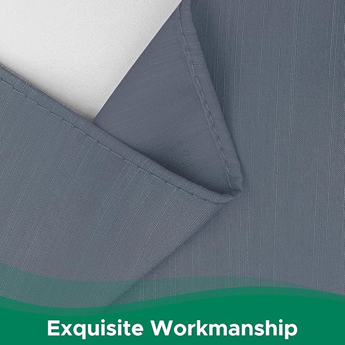 Biscaynebay Wrap Around Bed Skirts for King & Cal King Beds 14" Drop, Dark Grey Adjustable Elastic Dust Ruffles Easy Fit Wrinkle & Fade Resistant Silky Luxurious Fabric Solid Machine Washable