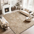 Fluffy Rug Shaggy Area Rug, Beige 9x12 Area Rugs for Living Room, Large Shag Area Rugs for Bedroom Kids Room Home Decor, Upgrade Anti-Skid Rectangular Fuzzy Rugs