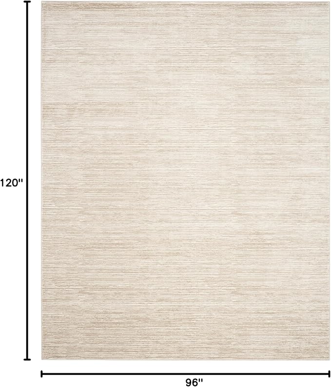 SAFAVIEH Area Rug 8x10 - Vision Collection - Large - Creme, Modern Ombre Tonal Chic Design, Non-Shedding & Easy Cleaning, Ideal for Living Room, Bedroom, Office, Dining Space (VSN606F)