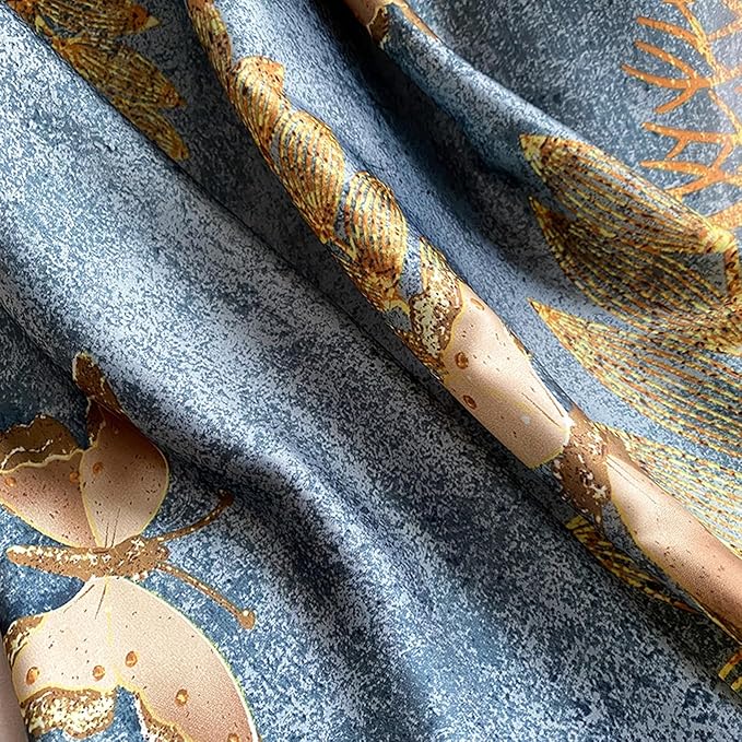 Fashion Scarves Scarf 100% Silk Feeling Scarf Silk Like Scarves Long Lightweight Sunscreen Shawls for Women