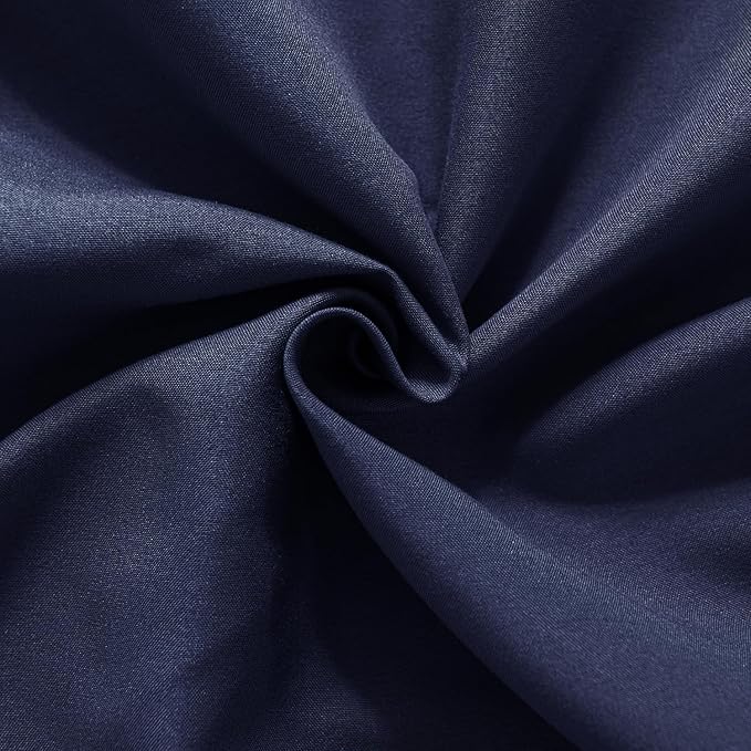 Bed Skirt King Size Ruffled Bed Skirts with Split Corners,12 Inch Drop Dust Ruffle Bed Skirt with Platform,Blue
