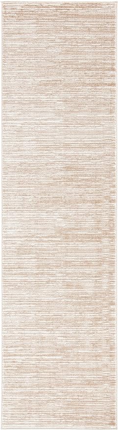 SAFAVIEH Vision Collection Runner Rug - 2'2" x 16', Cream, Modern Ombre Design, Non-Shedding & Easy to Clean, Ideal for Foyer, Hallway, Bedroom (VSN606F)