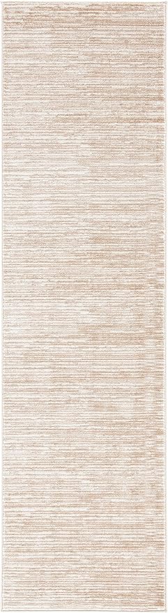 SAFAVIEH Vision Collection Runner Rug - 2'2" x 12', Cream, Modern Ombre Design, Non-Shedding & Easy to Clean, Ideal for Foyer, Hallway, Bedroom (VSN606F)