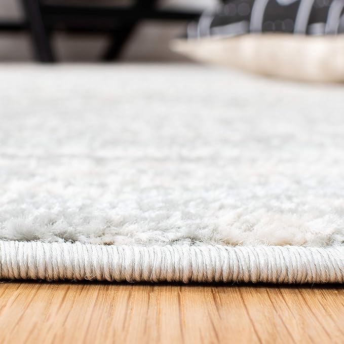 SAFAVIEH Area Rug 12x18 - Tulum Collection - Large - Light Grey & Ivory, Moroccan Boho Tribal Design, Non-Shedding & Easy to Clean, Ideal for Living Room, Bedroom, Dining Space (TUL272F)