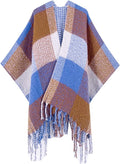 Breezy Lane Women's Shawl Wraps Warm Poncho Ruana Wrap Cardigan