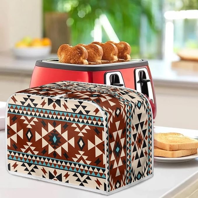 ZFRXIGN Southwestern Toaster Cover 4 Slice Small Appliance Covers Organizer Toaster Bag Washable Toaster Oven Cover Boho Tribal Aztec Native American