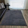 GLORY RUGS Area Rugs Bubble Soft Faux Rabbit Fur Rug 8x10 Polar Gray Plush Carpet Shag Cozy Fluffy Rug Non Slip Rugs, Machine Washable Shaggy Area Rug Bedroom Living Room and Dining Room.