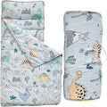 Toddler Nap Mat with Removable Pillow,Ultra Soft Slumber Bags for Girls,Kids Sleeping Bags with Roll Up Design, Perfect for Preschool,Daycare,Kindergarten