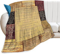 Christian Bible Blanket 10 Commandments Throw Blanket Christian Gifts and Decor Religious Bible Verse Blanket for Women Men Kids Adults Soft Warm Cozy Fleece Blanket for Couch Sofa Bed 60"x50"