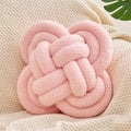 Xiashrk Knot Pillow Ball, 12" Soft Decorative Throw Pillows for Couch Bed, Hot Pink Knotted Plush Throw Pillow Home Couch Decor Pillows for Living Room