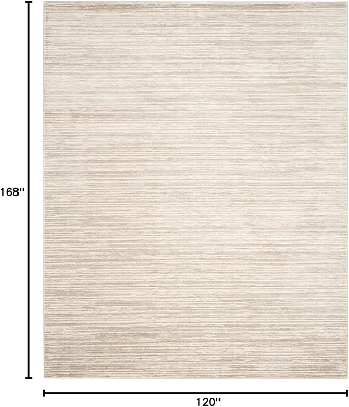 SAFAVIEH Area Rug 10x14 - Vision Collection - Large - Cream, Modern Ombre Design, Non-Shedding & Easy to Clean, Ideal for Living Room, Bedroom, Dining Space (VSN606F)