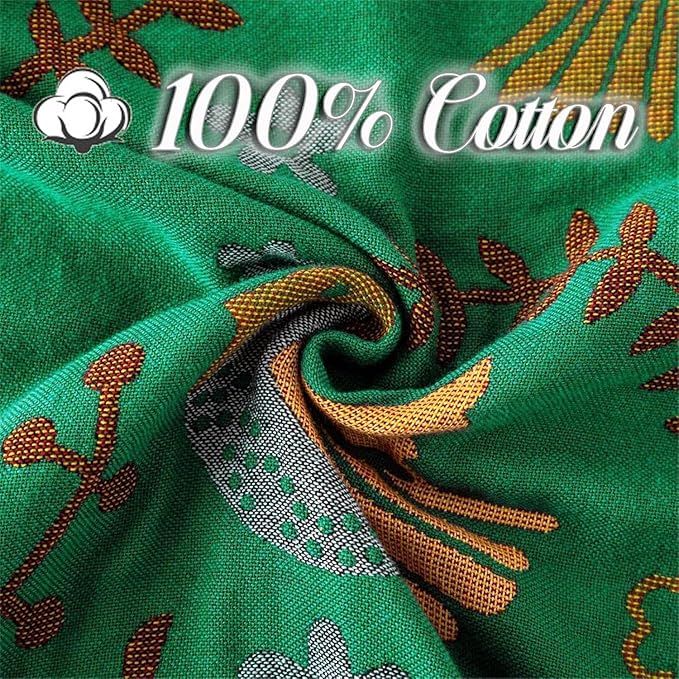 MSGKV Cotton Bed Blanket for Couch and Sofa Blankets for Living Room Bedroom Floral and Birds Throw 80"x90" Breathable Cozy Boho Blankets