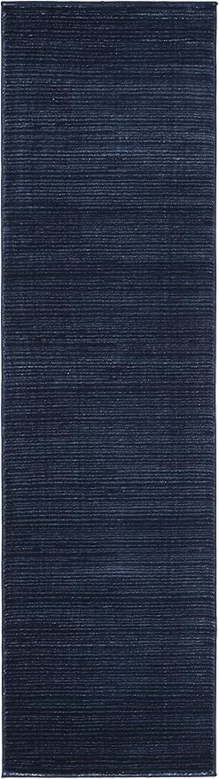 SAFAVIEH Vision Collection Runner Rug - 2'2" x 14', Navy, Modern Ombre Design, Non-Shedding & Easy to Clean, Ideal for Foyer, Hallway, Bedroom (VSN606N)