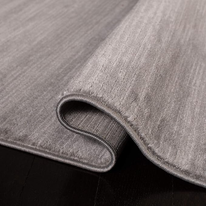 SAFAVIEH Area Rug 4x6 - Vision Collection - Silver, Modern Ombre Design, Non-Shedding & Easy to Clean, Ideal for Living Room, Bedroom, Dining Space (VSN606G)