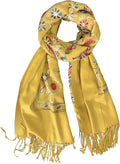 Urban CoCo Women's Embroidered Tassel Long Shawl Oversize Scarf Wraps for Women
