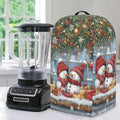 Xmas Snowman Print Blender Dust Cover, Stand Mixer or Coffee Maker Appliance Covers with Drawstring, Anti Fingerprint Dust Stain Resistant Blender Cover for Home Kitchen