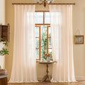 MAIHER Soft Pink Sheer Pleated Drapes 96 Inches Long for Girls Bedroom Soft Touch Light Filtering Pinch Pleat Curtains with Adjustable Hooks for Living Room, Soft Pink, 42" W x 96" L, 2 Panels